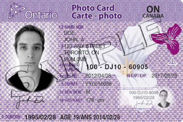 Ontario photo card